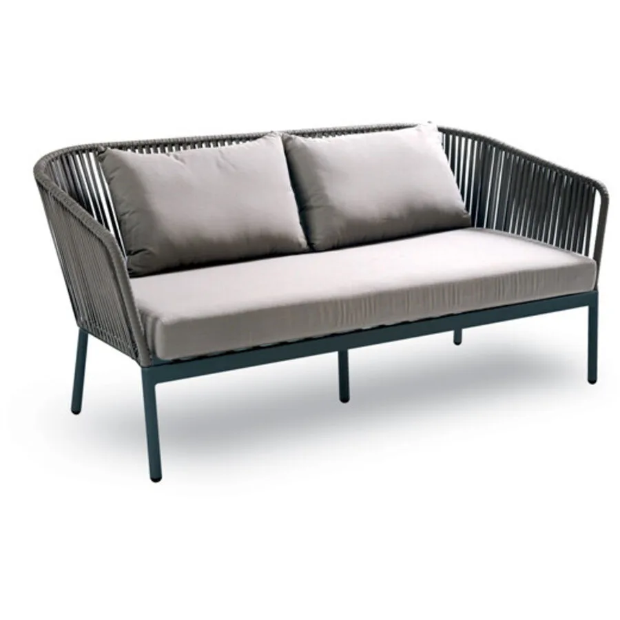 Gartenlounge Solei anthrazit Aluminium 2 B 168 T 85 cm