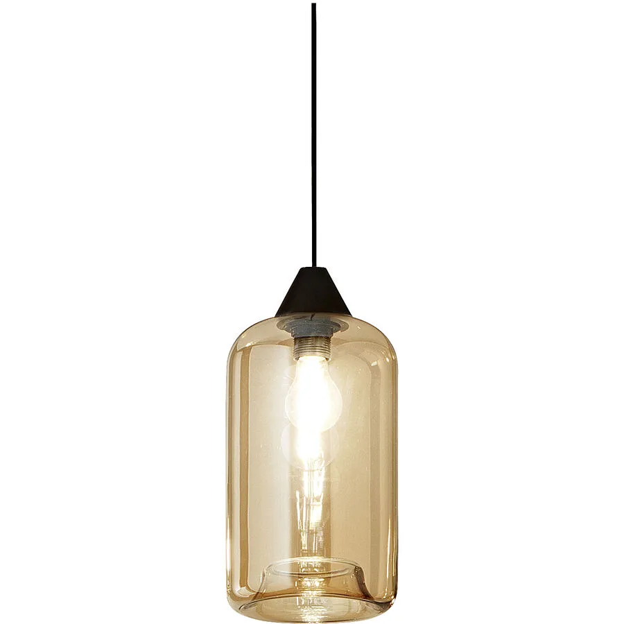 Giberti Luce Pendellampe Alessia XL Grau Glas 18 cm 31 cm