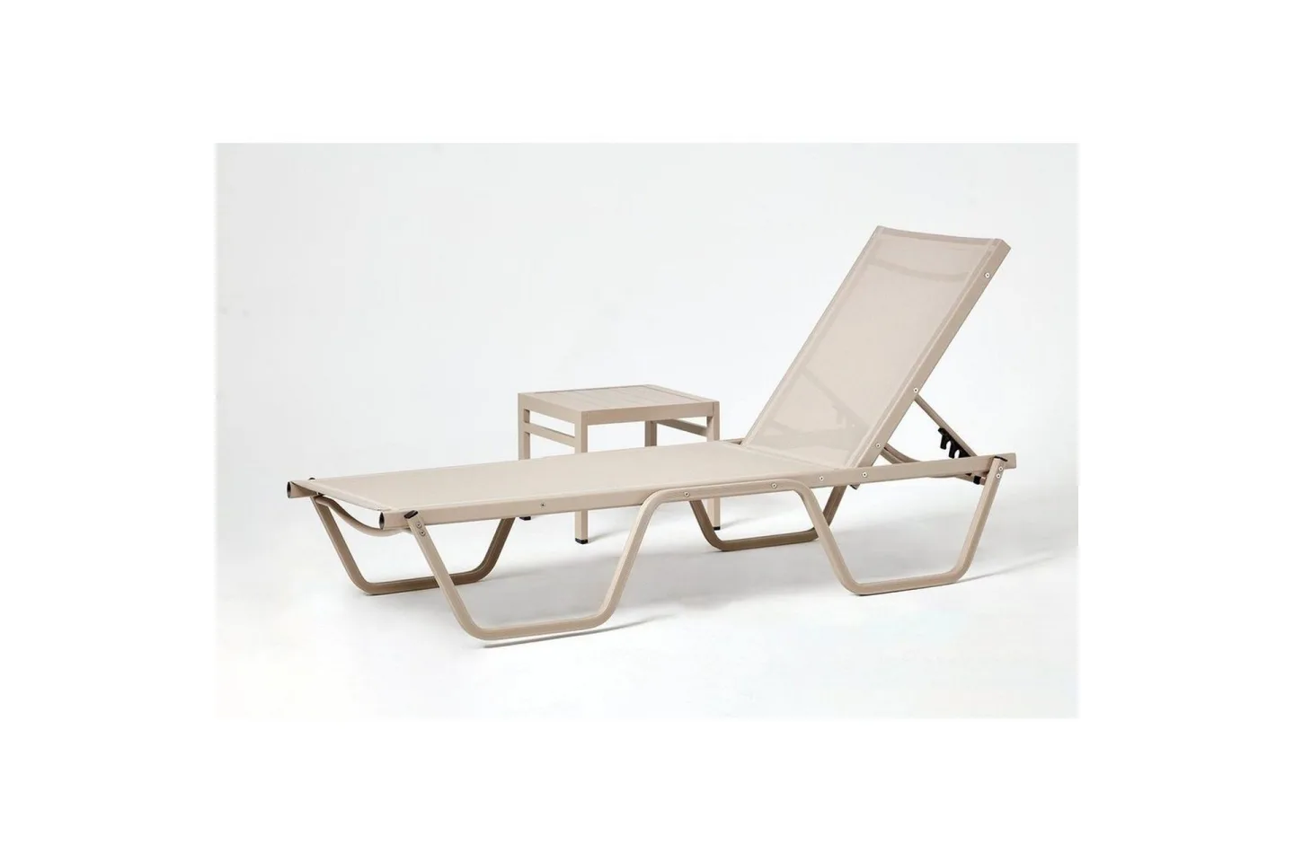 Solstol och sidobordsset (2 delar) Azoula Beige - Beige