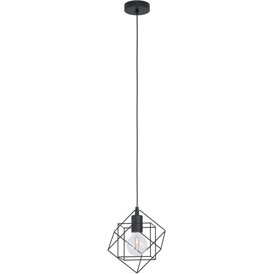 Eglo Pendellampe Straiton Schwarz Stahl 20.5 cm 110 cm