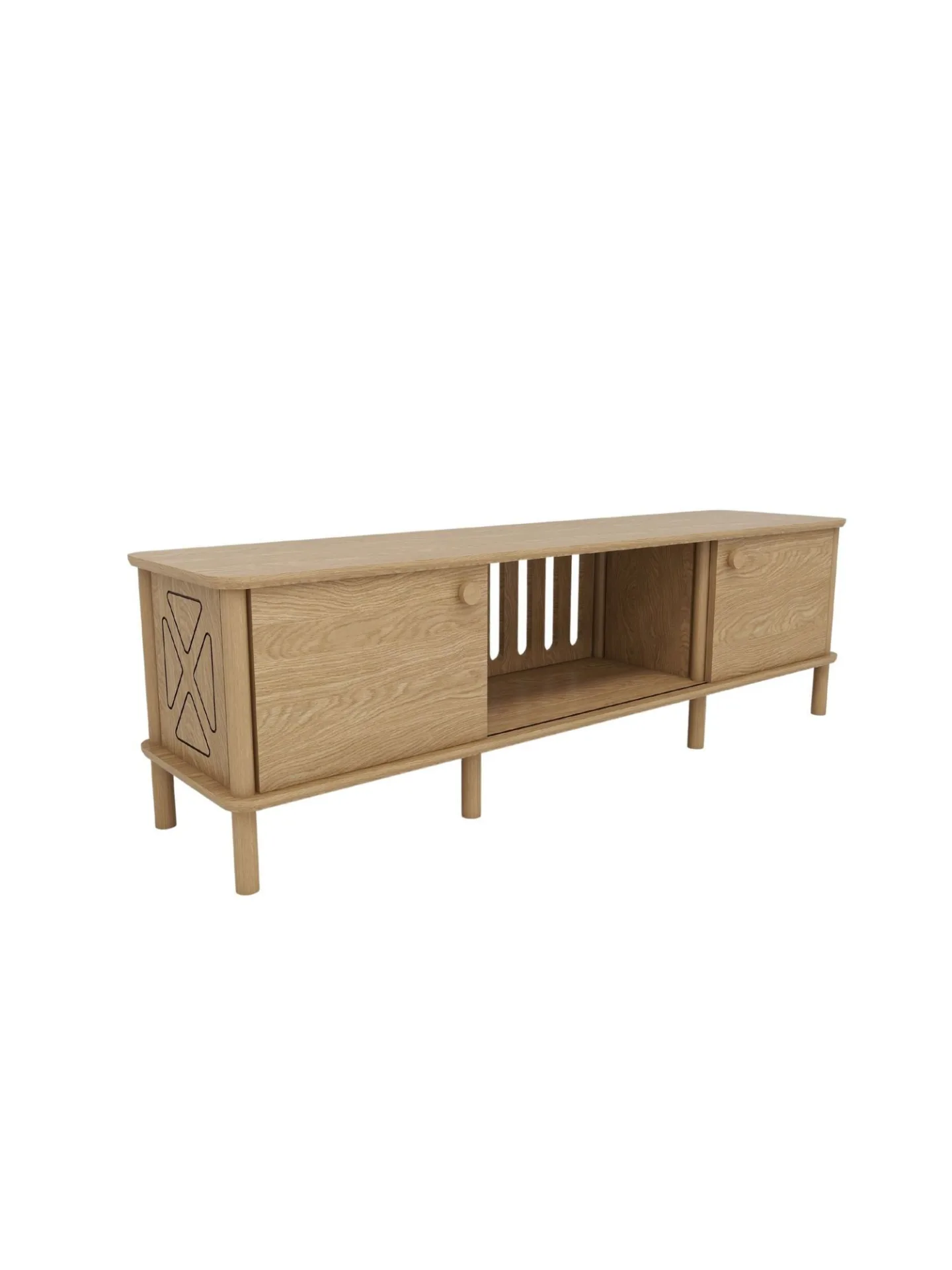 Sunira TV-bänk 180 cm - Ek