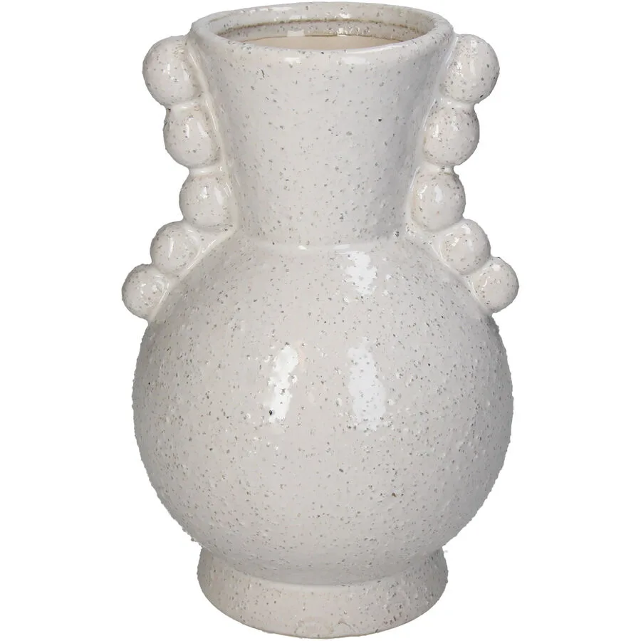 Vase Myko Weiss Steingut 25 cm