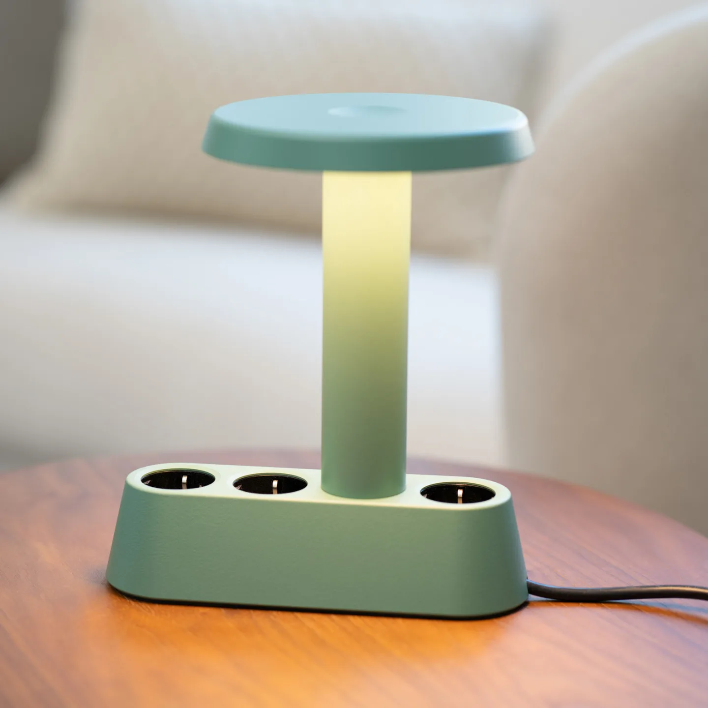 NOMAD LAMP 01 Tischlampe, grün, 19 cm - Forming Function NOMAD COLLECTION - Wohnzimmer - Design - Aluminium - Einflammig