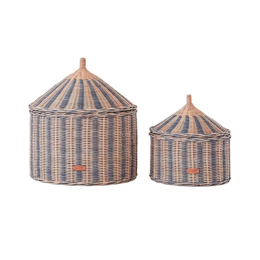 Aufbewahrungskorb OYOY Braun Rattan B 50 H 41 cm