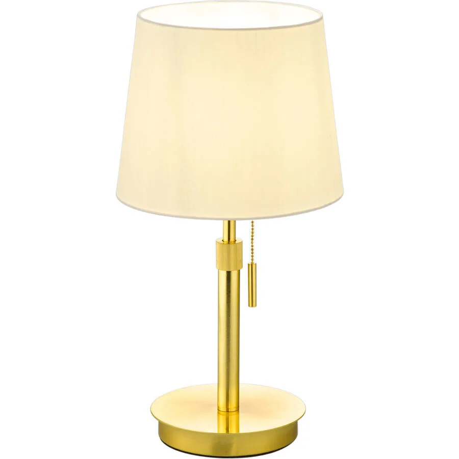 Tischlampe Testa Metall 25.5 cm 56 cm - Farbe: messing matt