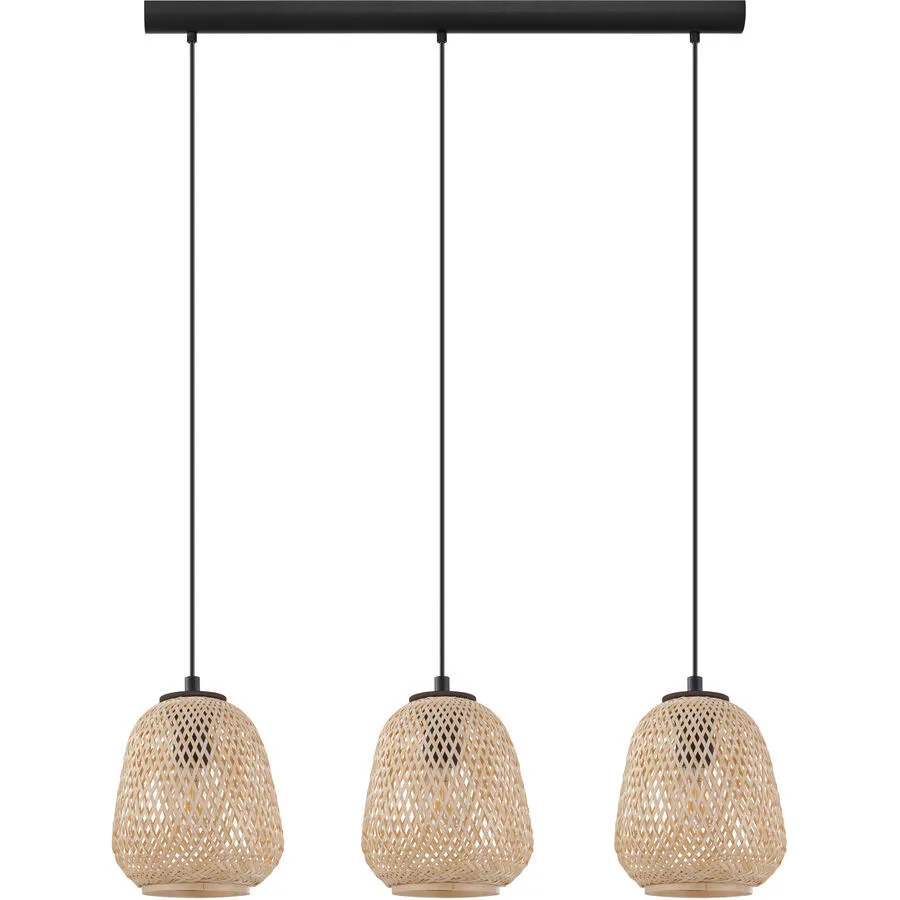 Eglo Pendellampe Dembleby Schwarz Stahl 20 cm 110 cm