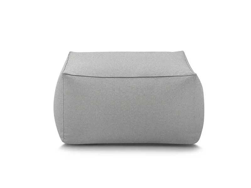 Gartenhocker BOBOCHIC RIVIERA Stoff Hellgrau
