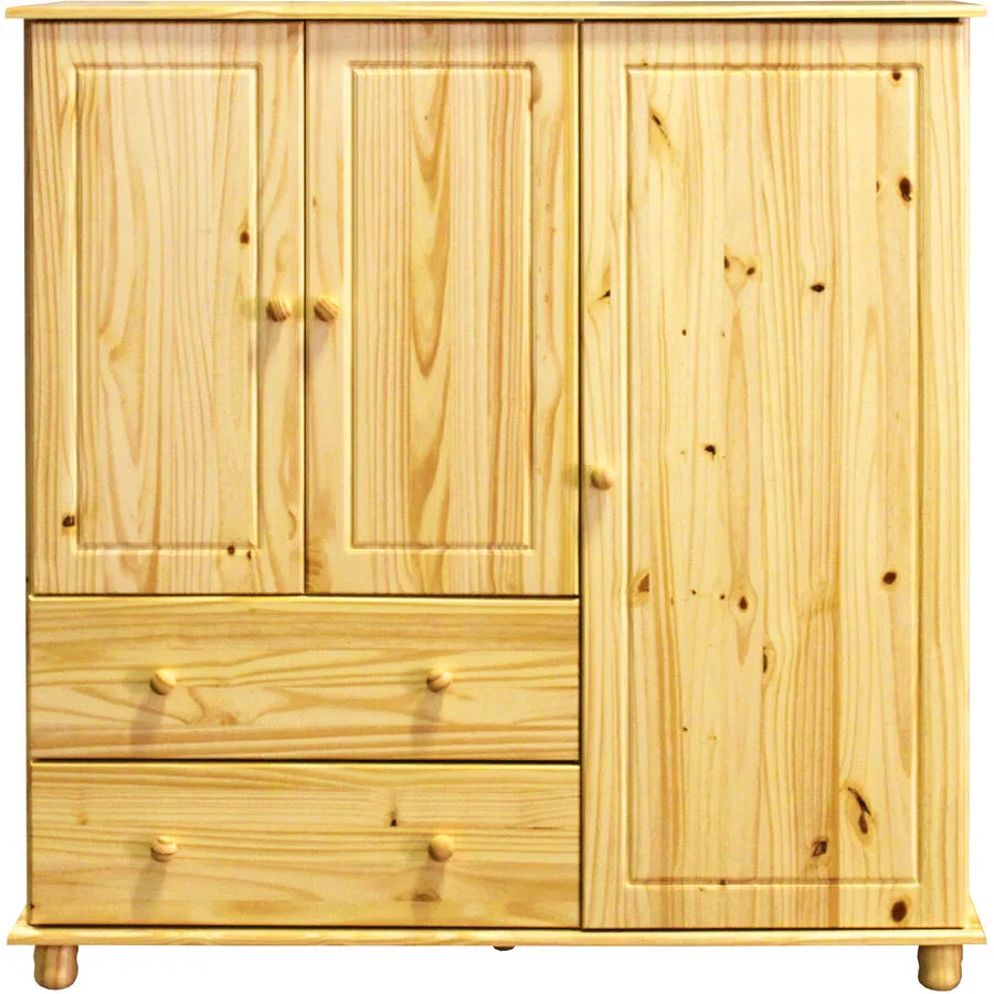 Kommode Amey Natur Kiefer massiv B 132 H 136 cm