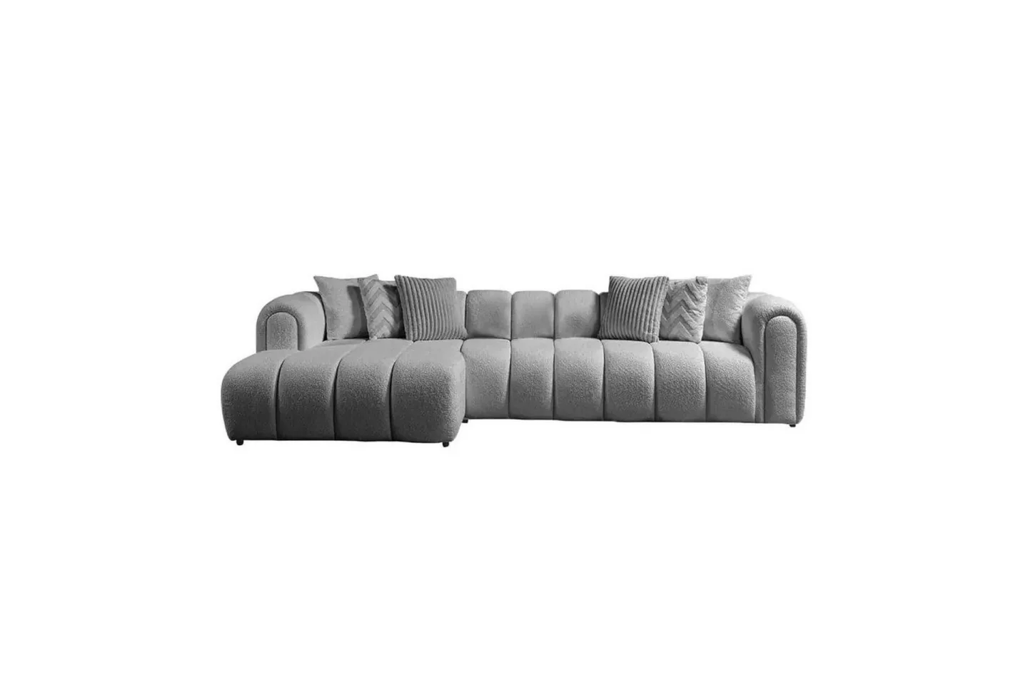 Varrel Soffa med Divan 3-sits - Grå