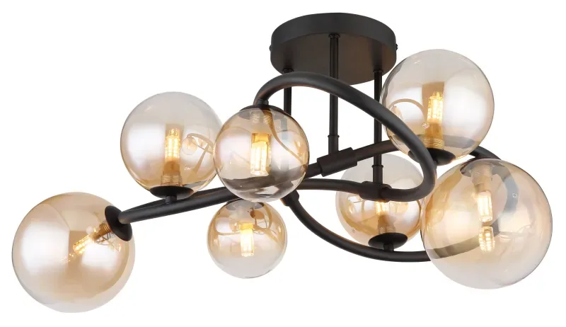 Globo Lighting - Tuberius Ø62 - Takplafond - Amber