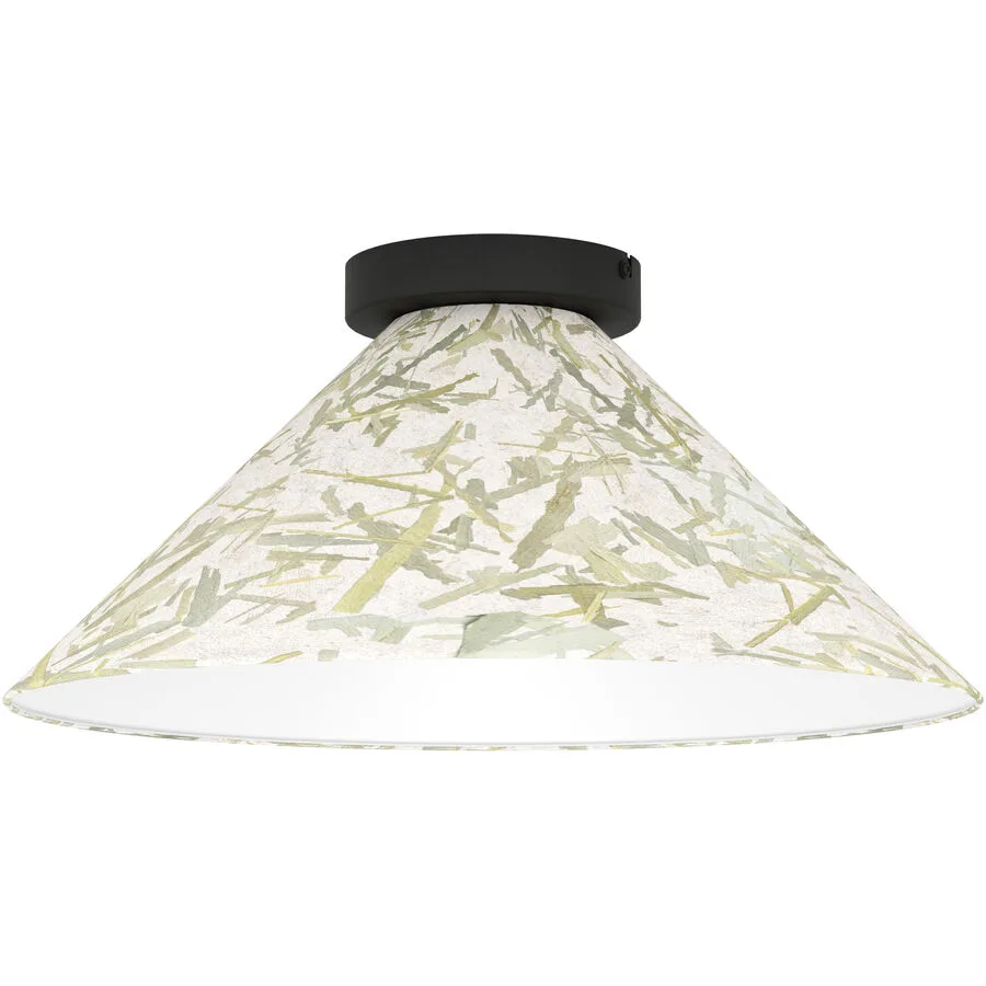 Eglo Deckenlampe Oxpark Schwarz Stahl 19.5 cm