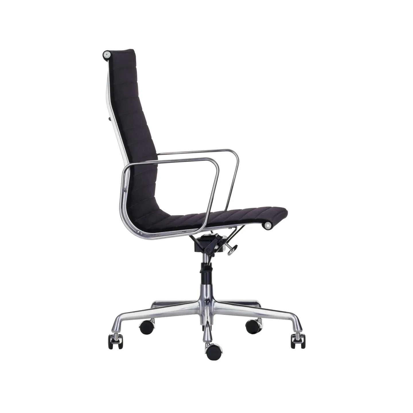 Vitra EA 119 kontorsstol polerad aluminium Hopsak nero