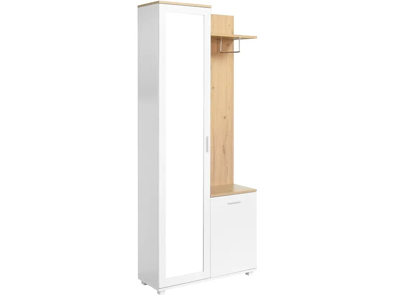 Garderobe LULLY 80x30.5x189cm weiss