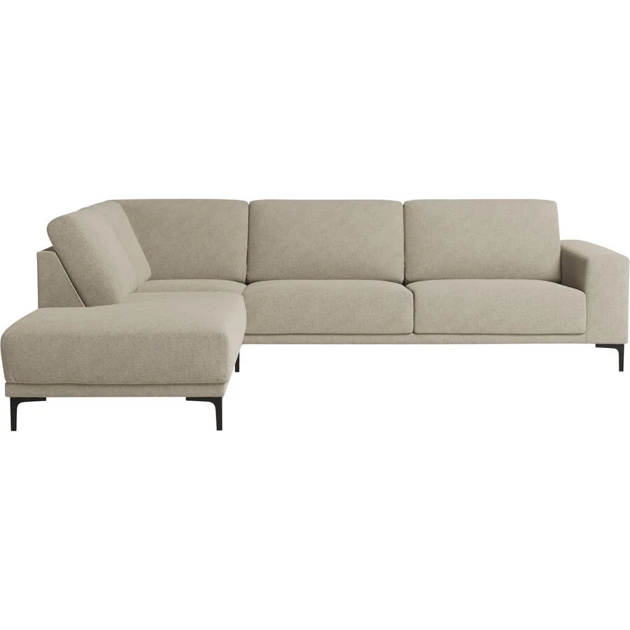 Ecksofa Bivio Links Polyester/Polypropylen beige B 289 T 210 cm