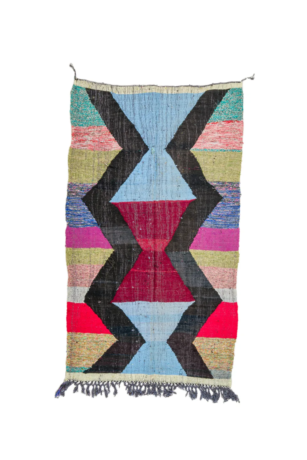 Marokkansk Boucherouite-teppe 135 x 240 cm (Størrelse: 135 x 240 cm)