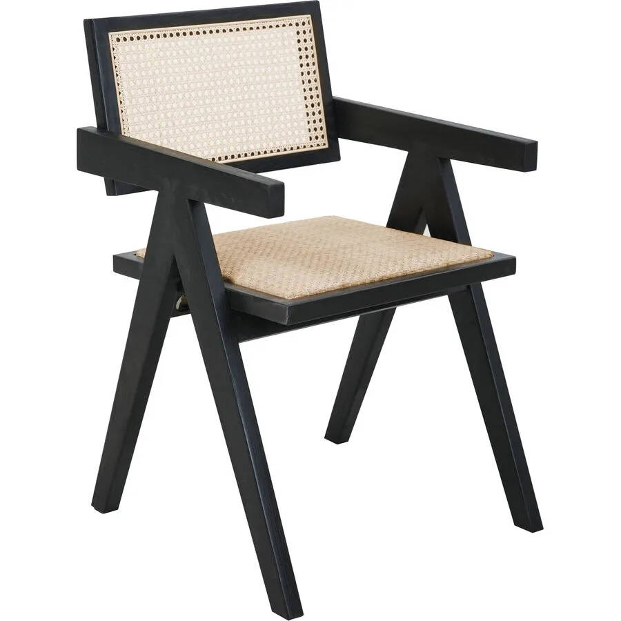 Armlehnstuhl Kenas natur Hevea, Rattan