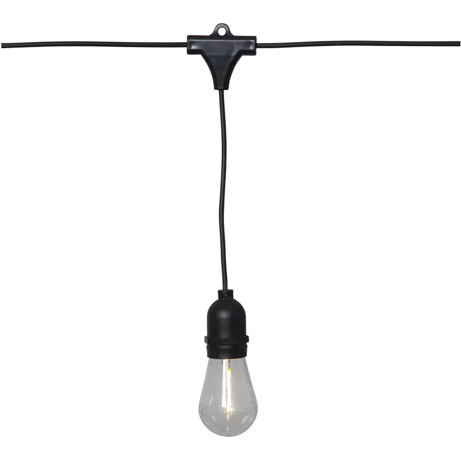 Zubehör String Light Metall 360 cm - Farbe: schwarz - LED - Lichtfarbe: Warmweiss - LED Energiesparlampen