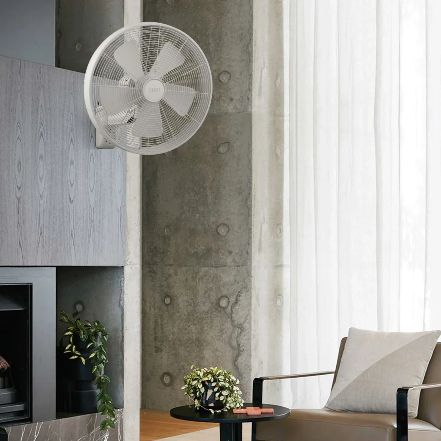 Breeze vægventilator, hvid, Ø 41 cm, støjsvag – Beacon Beacon Lighting - Stue - Plastik