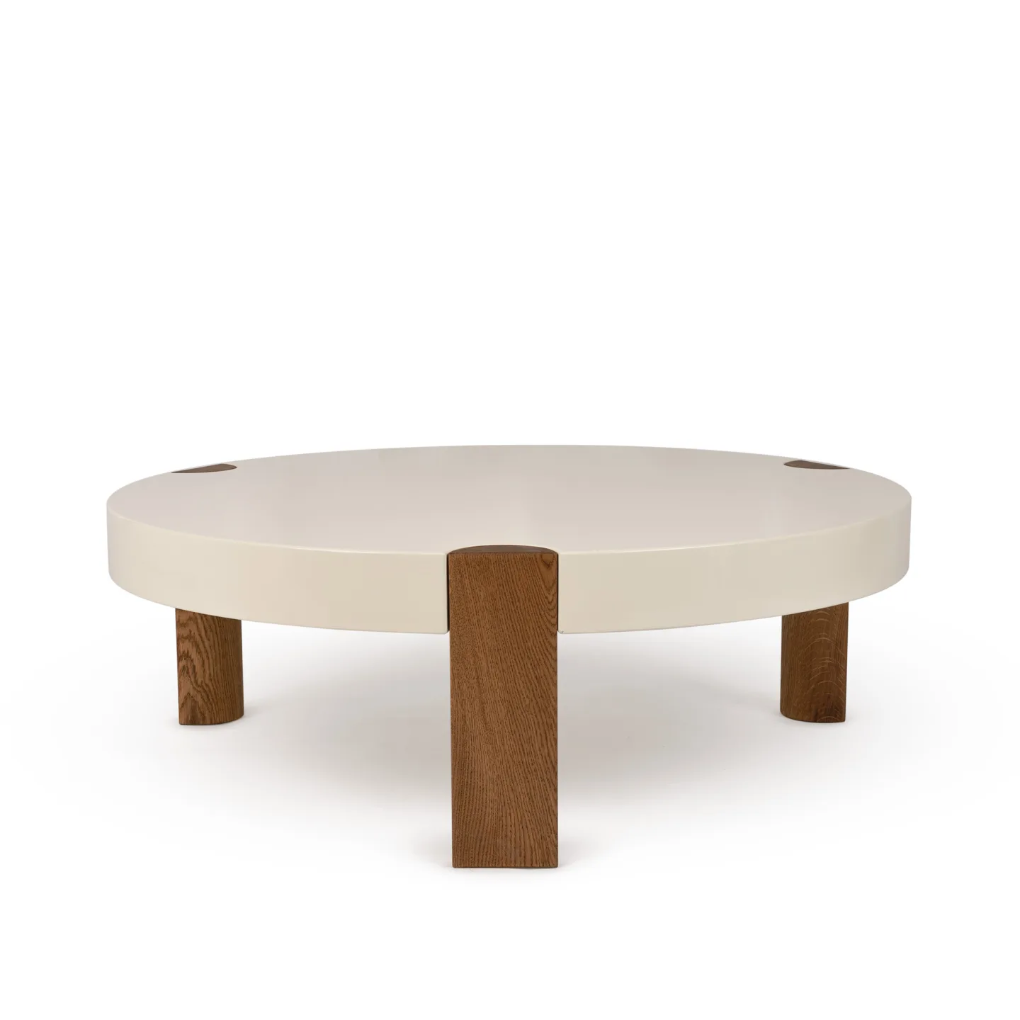 Mazo - Fer Coffee Table, Oak Ø100 - White - Soffbord - Magnus Stephensen,Magnus Sangild,Louise Buus - Vit - Trä
