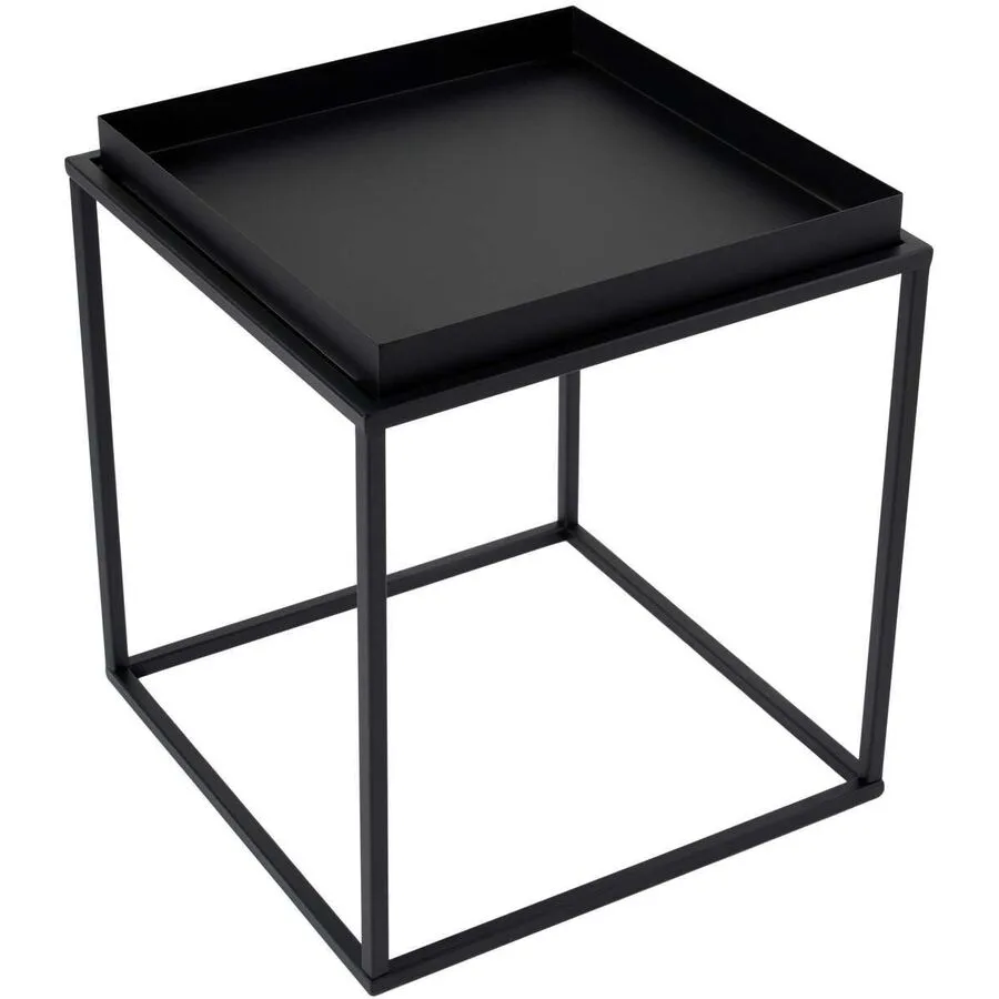 Beistelltisch Blank Schwarz Metall 45 cm