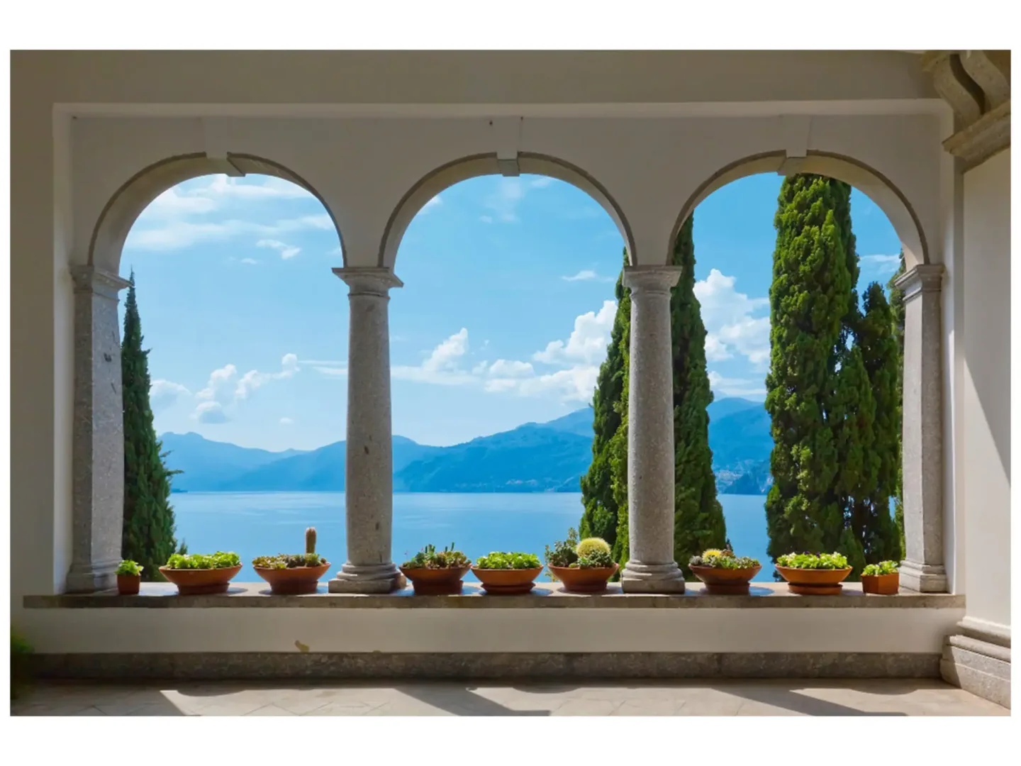 image LAND Digitaldruck auf Glas Wunderschöner Ausblick Auf Den See | Schubiger Möbel