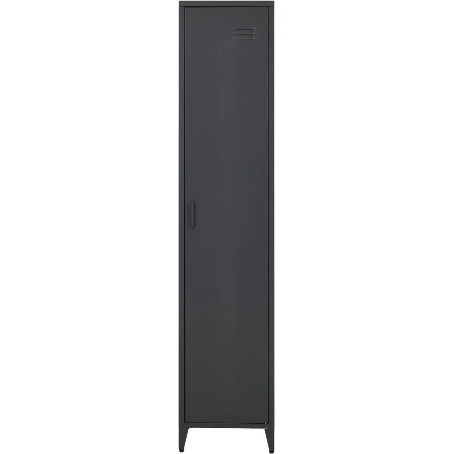 Garderobenschrank Kalia anthrazit Metall B 38 T 38 H 180 cm