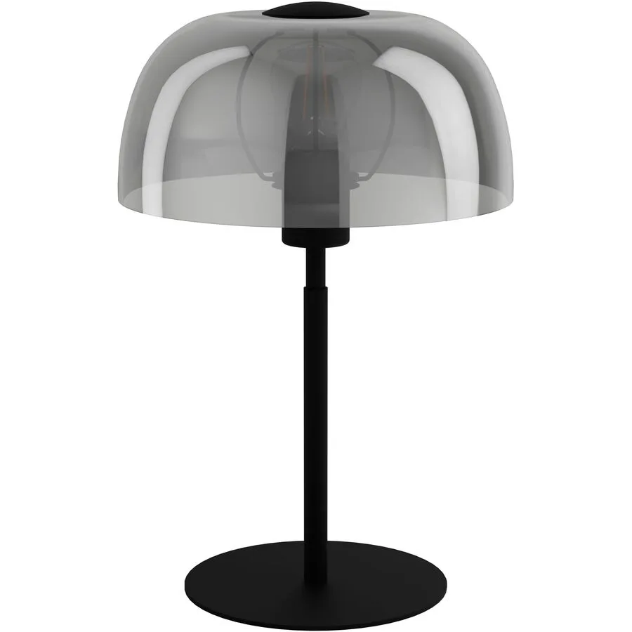 Eglo Tischlampe Solo 2 Schwarz Stahl 26 cm 41.5 cm