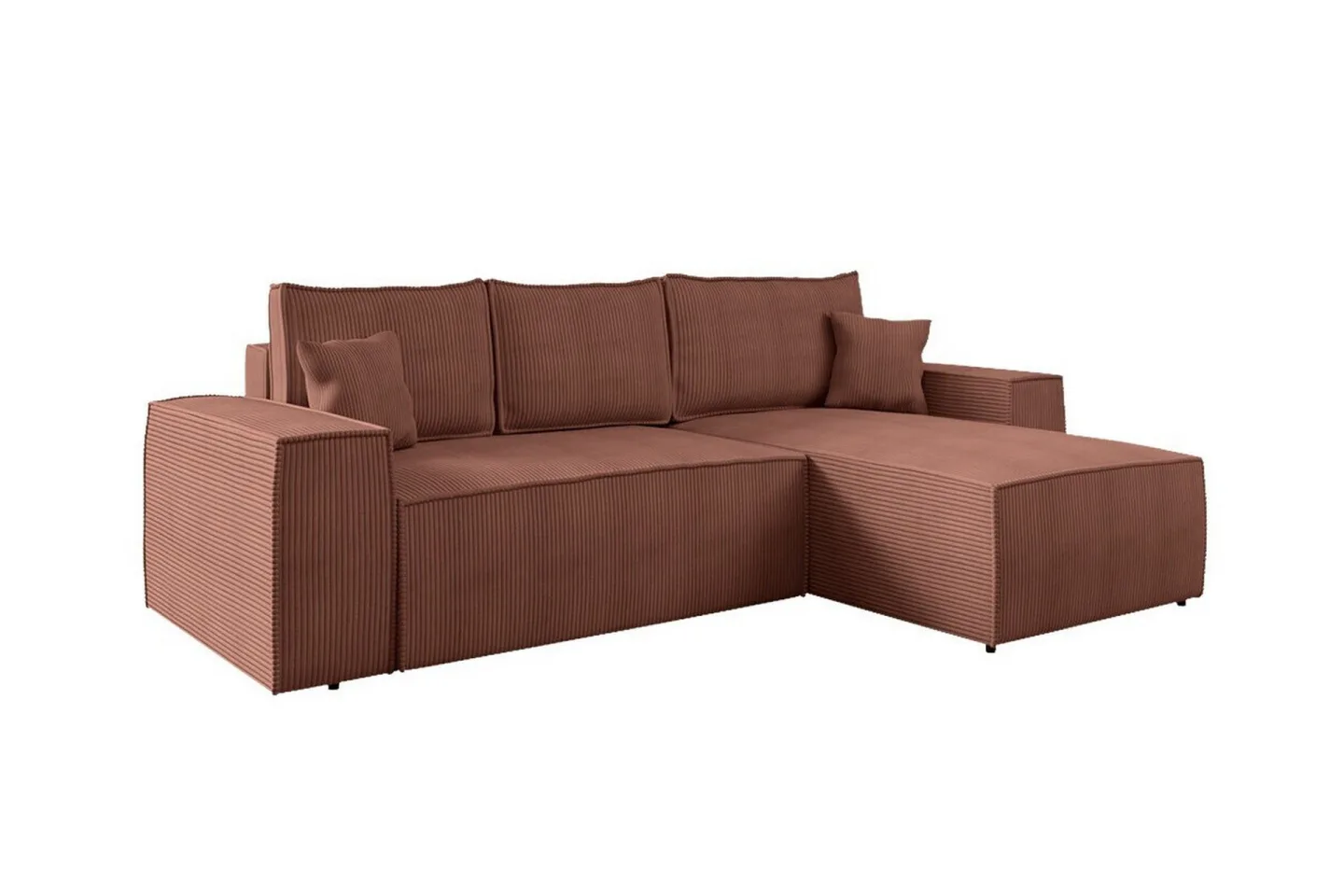 Knocklong 3-sits Hörnbäddsoffa - Rosa