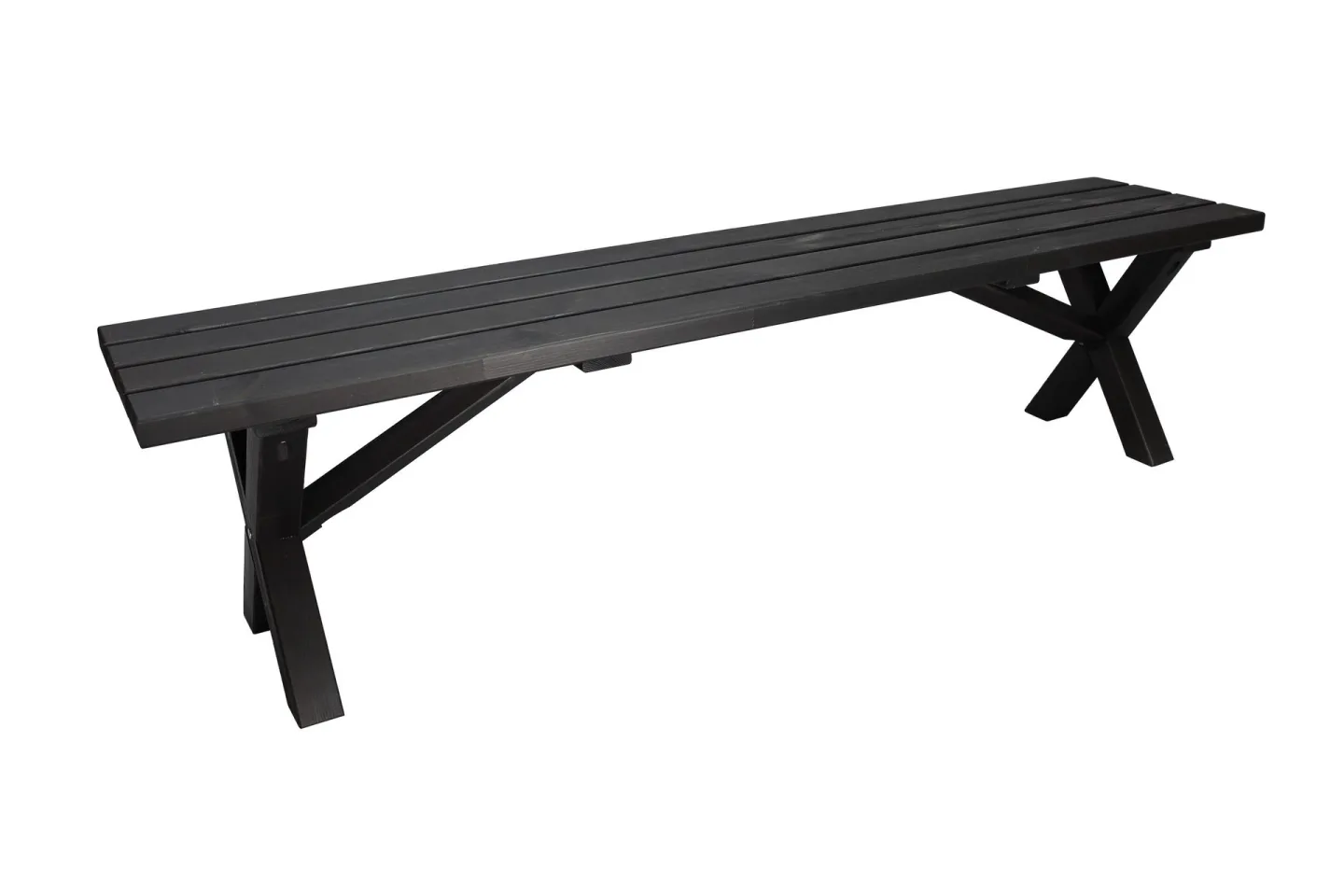Lietinna Utebänk 180 cm - Svart