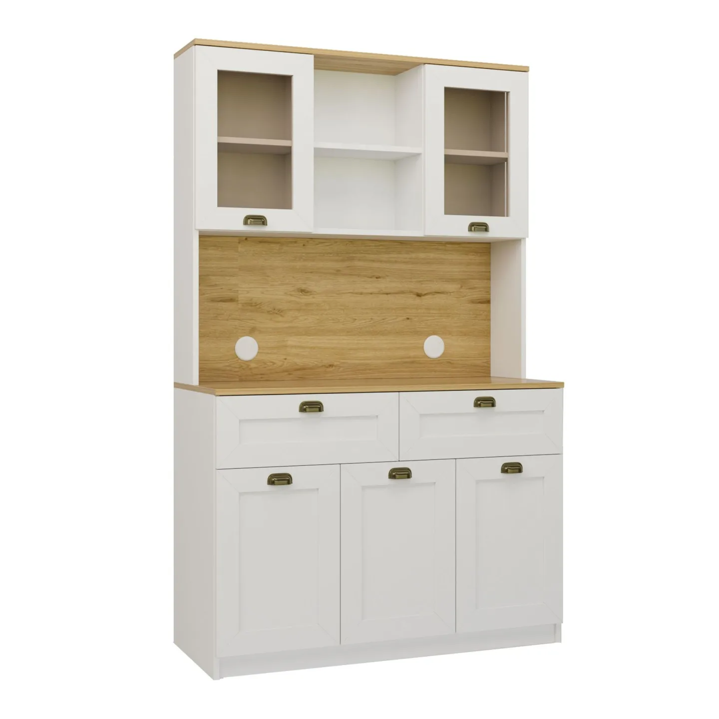 Asten Kaffestation 120x191,8x44 cm - Vit