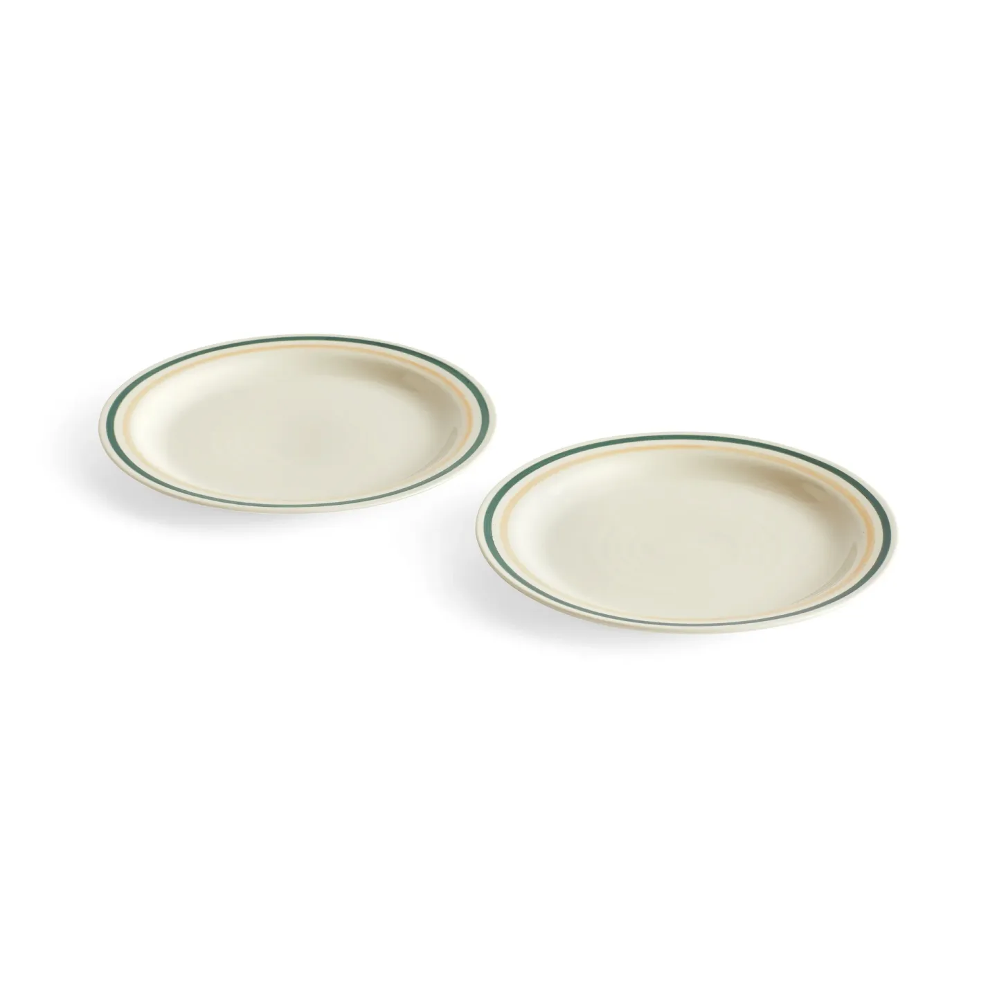 HAY Sobremesa Teller Ø24,5cm 2er Pack Green-sand