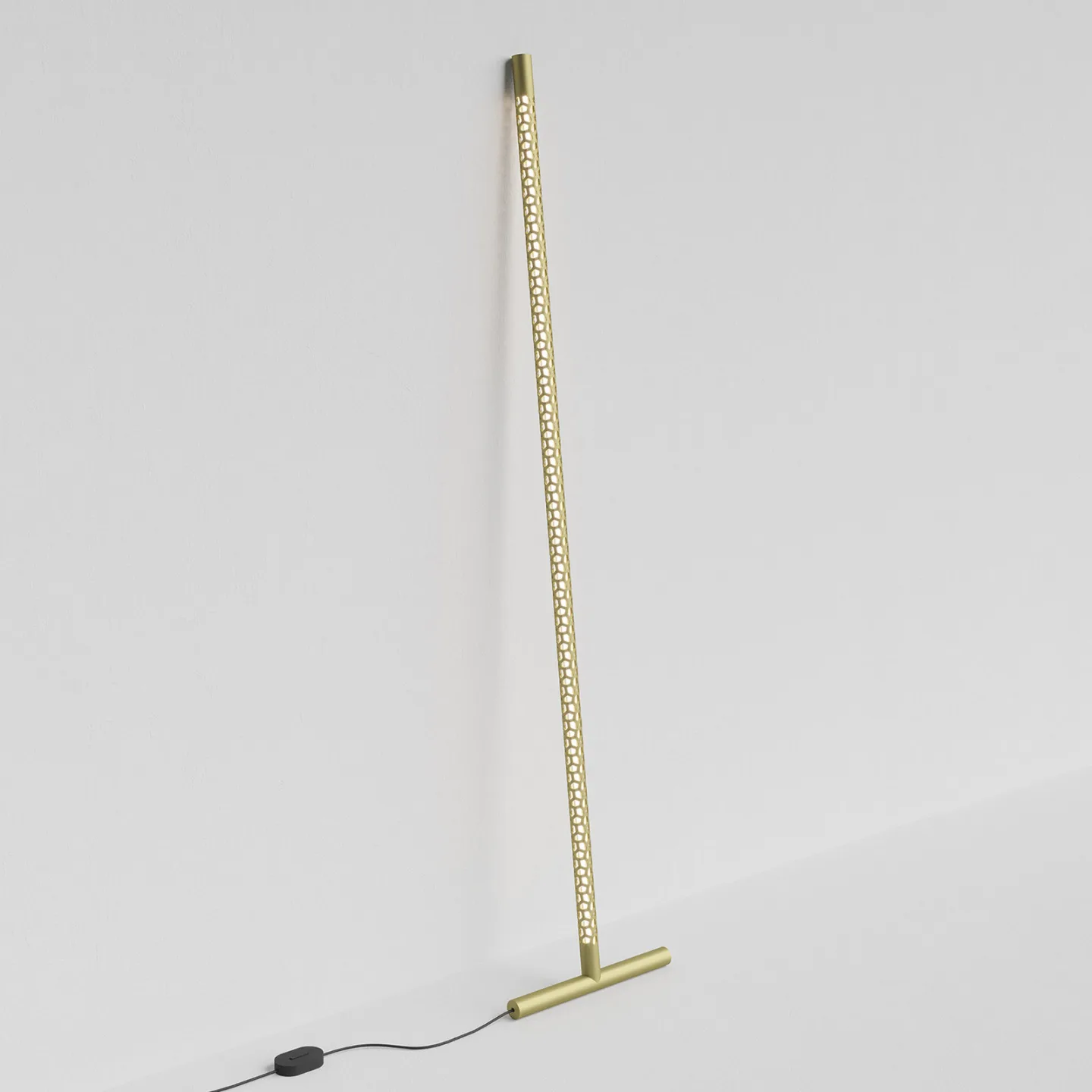 Squiggle F1 Stehleuchte 2700K Gold - Rotaliana - Wohnzimmer - Design - Metall