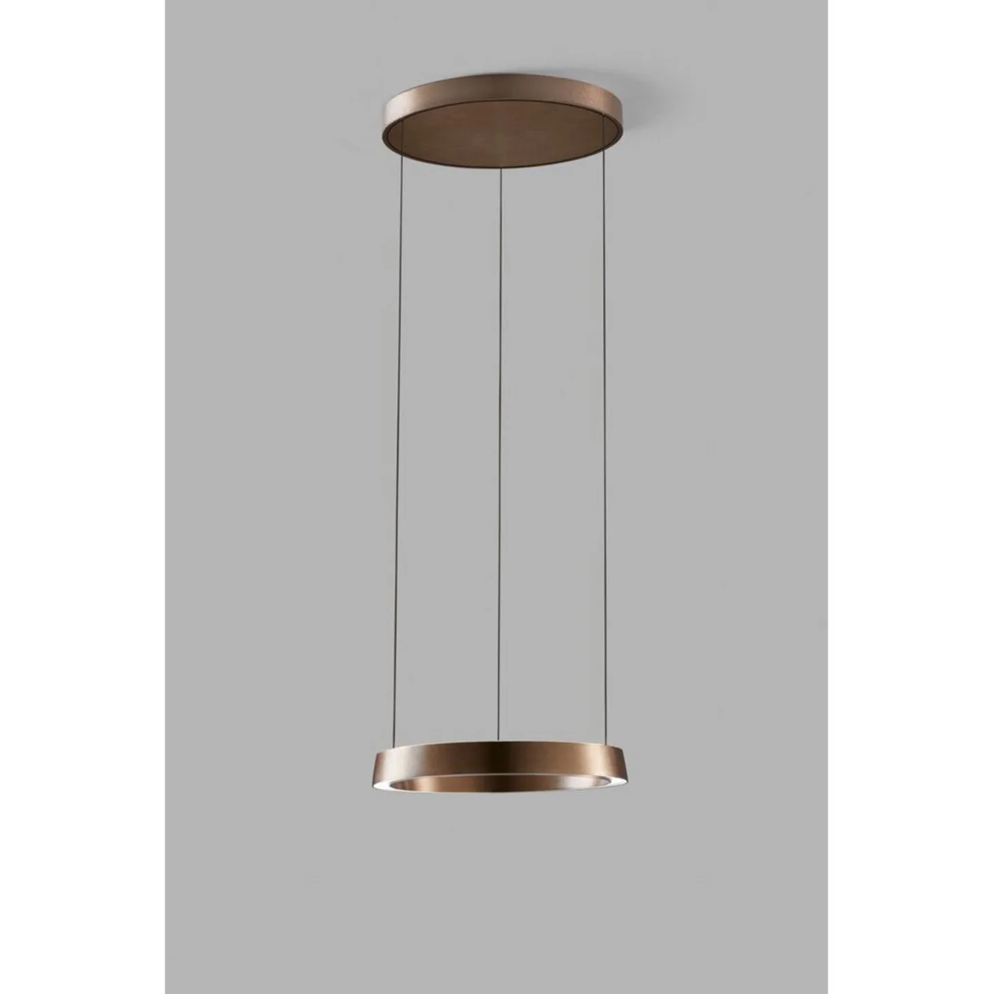 Edge Round Pendel Ø500 Rose Gold - LIGHT-POINT - Stue - Design - Aluminium - Ring