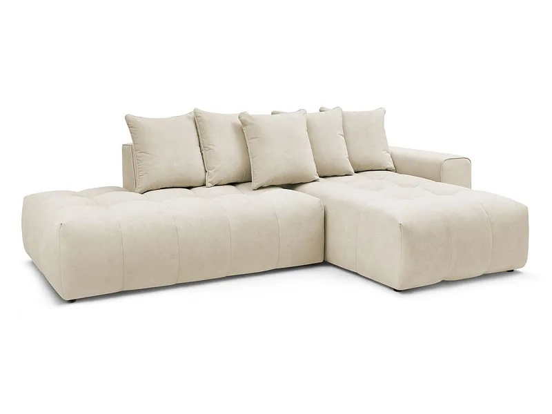 Ecksofa BOBOCHIC MONT-BLANC Samt beige