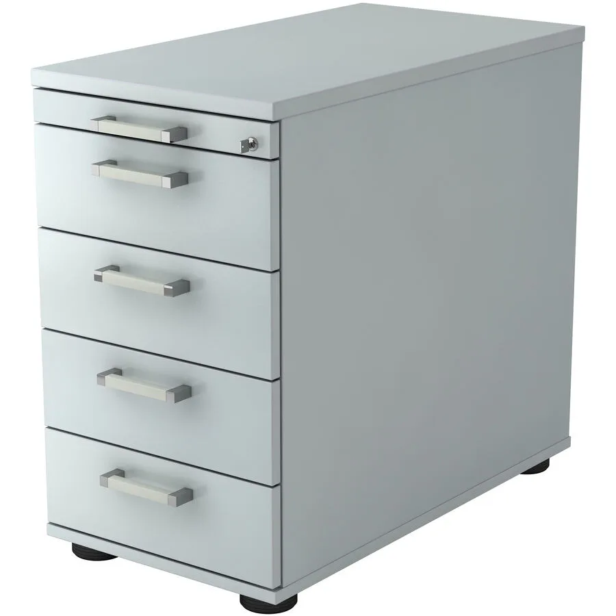 Standcontainer Office grau Holzwerkstoff B 42.8 H 76 cm
