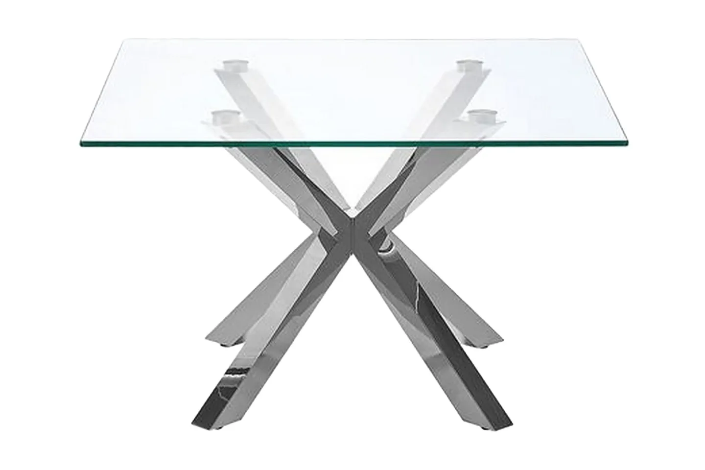 Soffbord genomskinlig/silver STARLIGHT - Silver