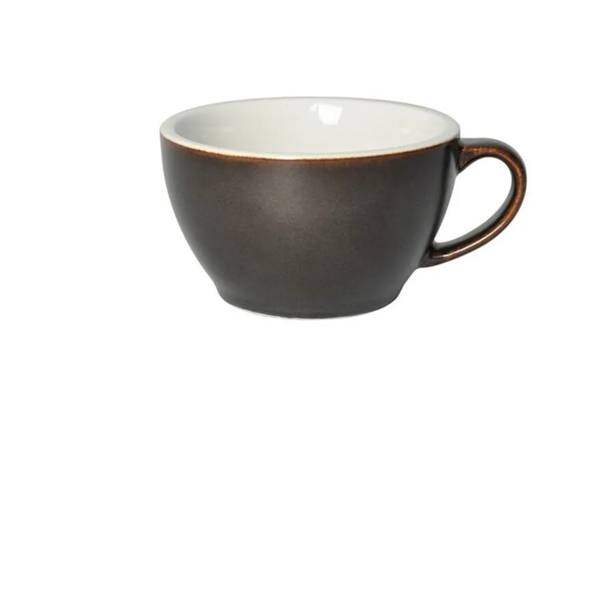 Diverse Cappuccinotasse Eggi Anthrazit Porzellan H 6 cm 0.25 l
