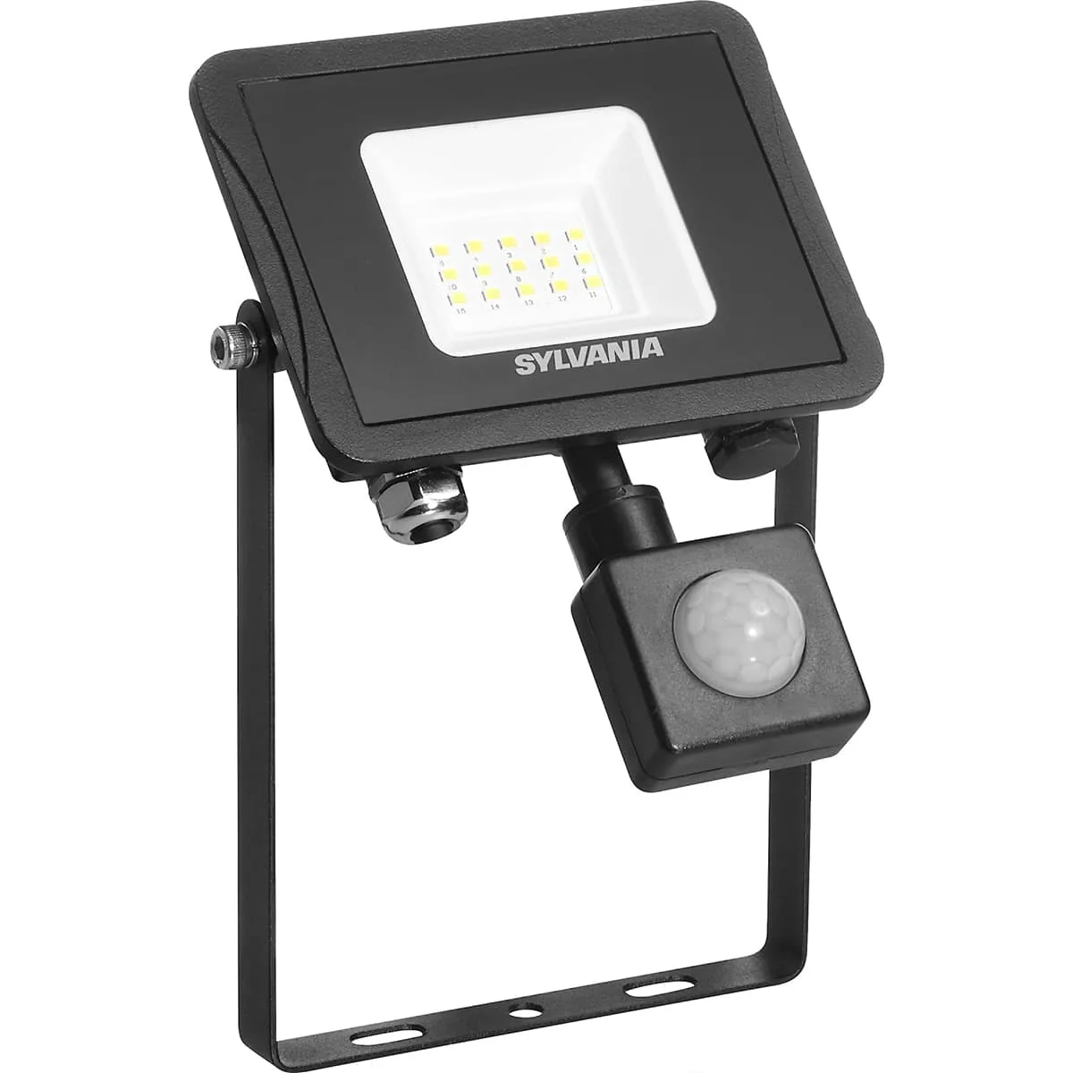 Strålkastare Sylflood IP65 PIR 1000lm 840 Svart