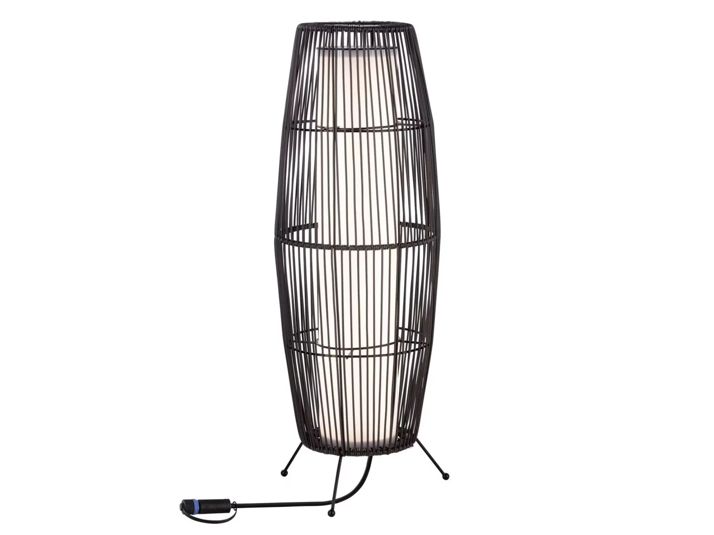 Alltron Windlicht - LED Plug & Shine Basket 60 cm, Anthrazit Braun | Schubiger Möbel