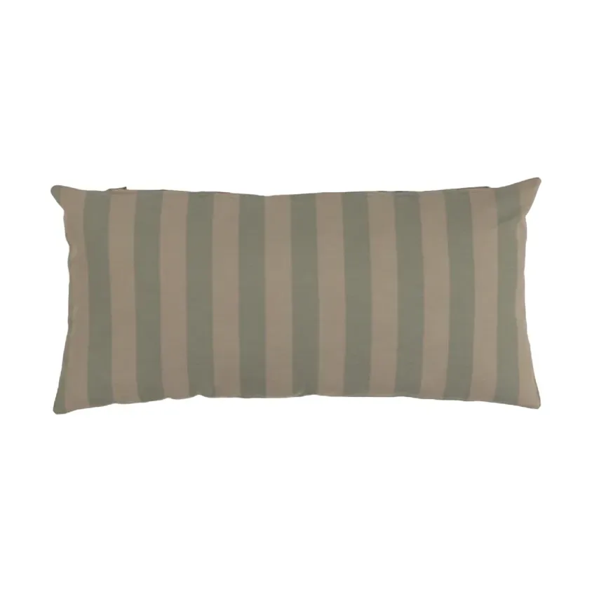 Garden Glory Garden Glory gestreiftes Kissen Eukalyptusgrün-Beige, 25x50 cm