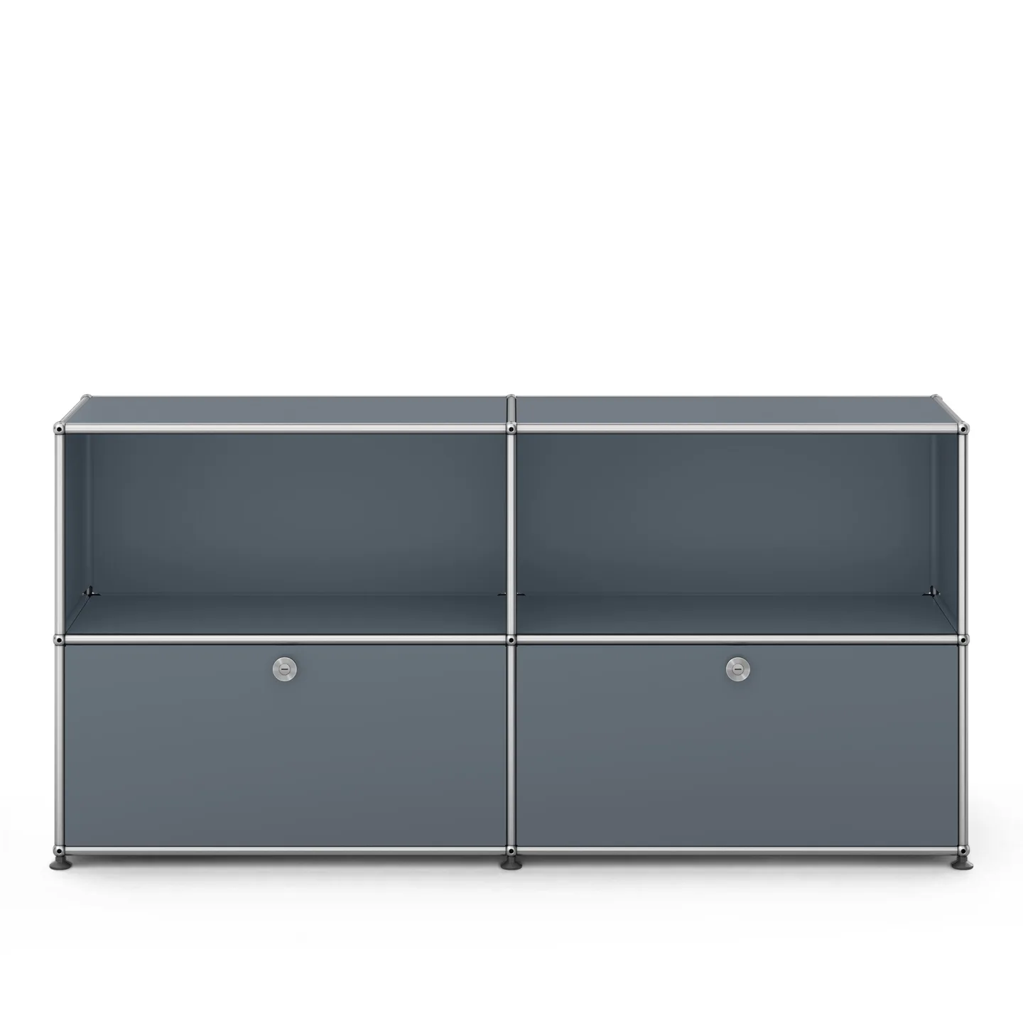 USM - USM Haller Sideboard C2 USM Mid Gray - Skänkar och sideboards - Fritz Haller & Paul Schärer - Grå
