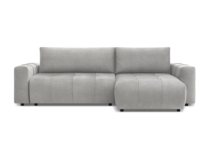 Ecksofa BOBOCHIC ARSENE Samt hellgrau