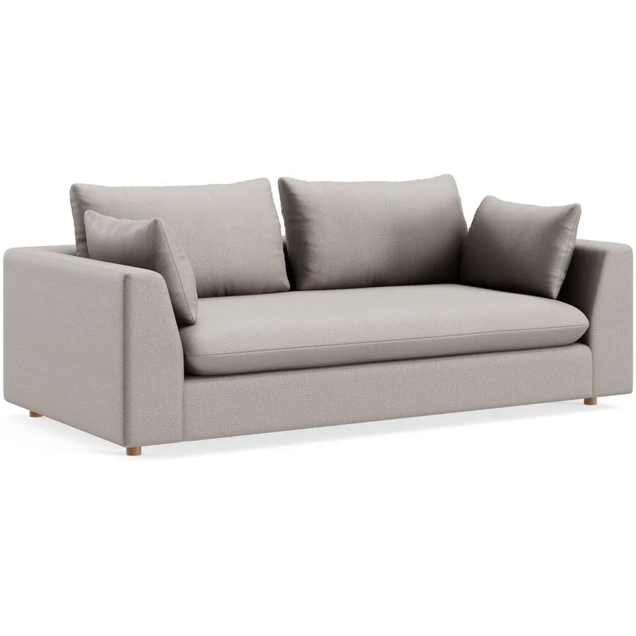 Sofa Milou Ohne Stoff grau-braun B 209 T 108 cm - Möbel Konfigurator: Traummöbel individuell zusammenstellen