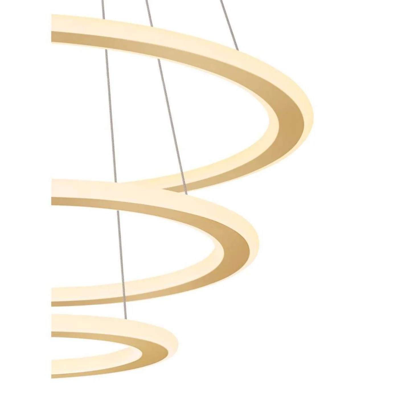One Flat Pendelleuchte Triple 2700/3000K Brass - SLV - Esszimmer - Aluminium - Mehrflammig