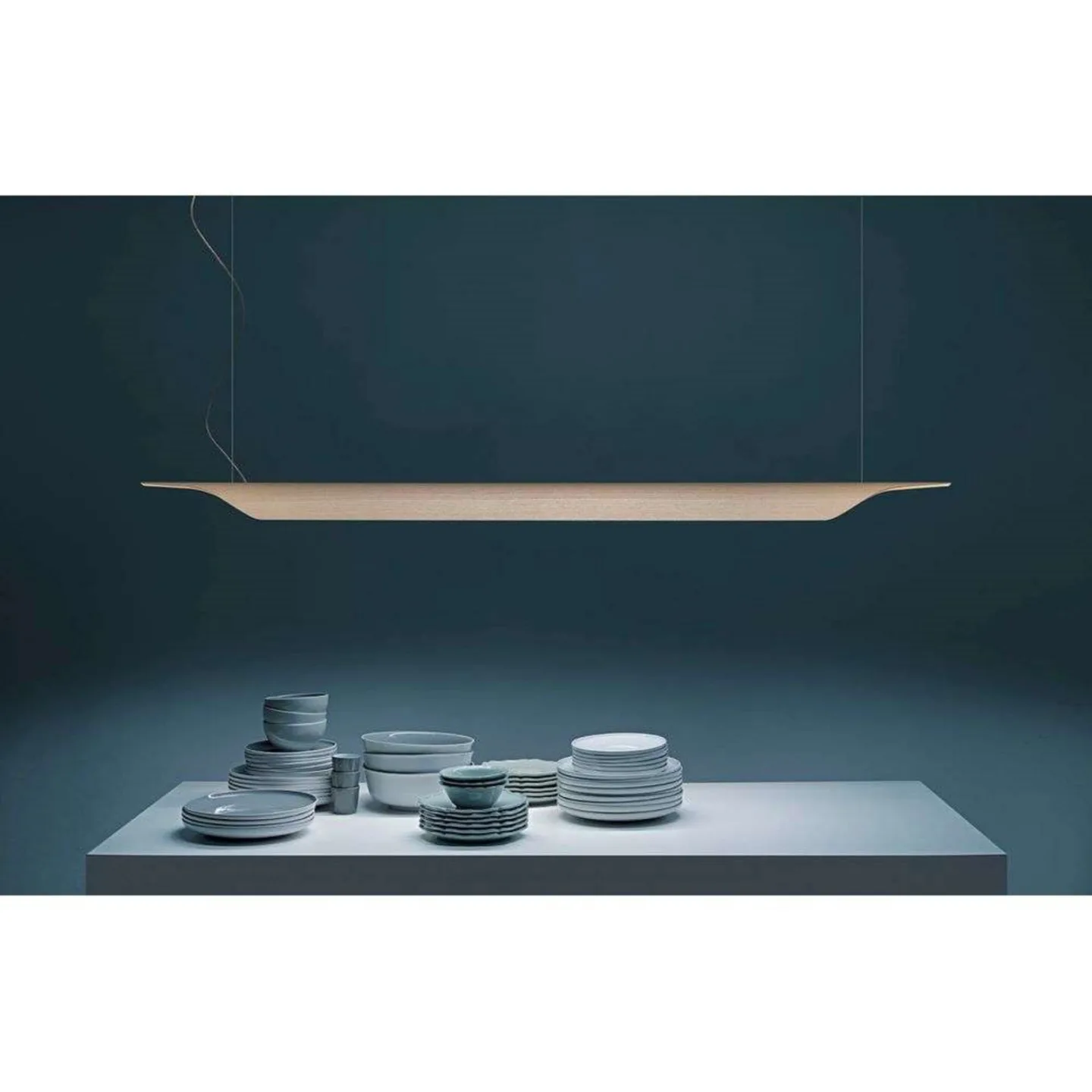 Troag Media LED Taklampa Natural - Foscarini - Matsal - Trä