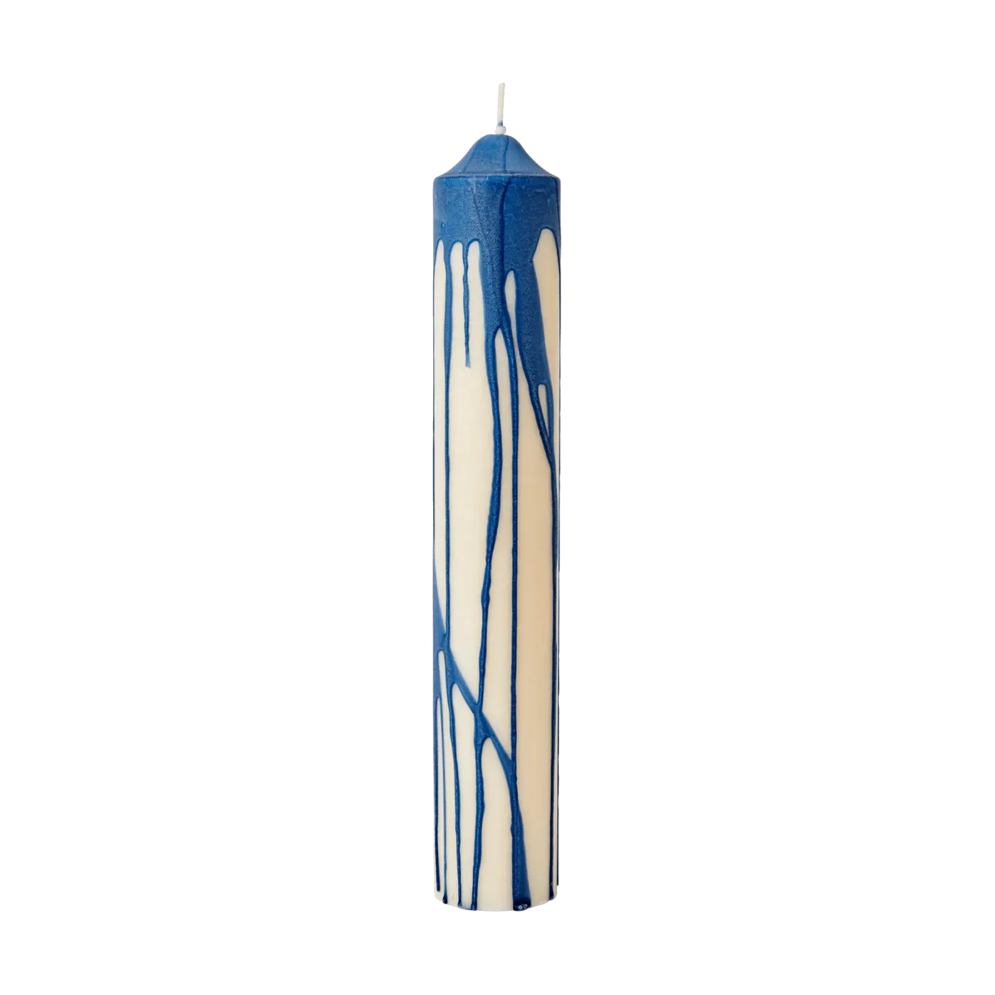 Ferm Living Dryp blockljus Deep Blue, 30 cm