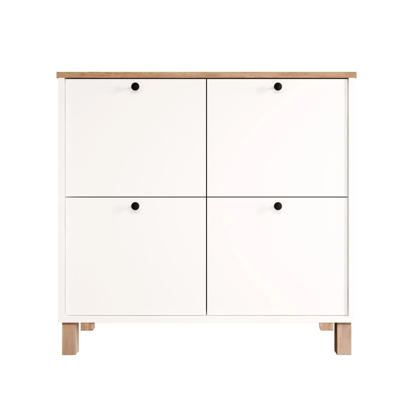 Avero Skoskåp 90x85,2x35 cm - Vit ek