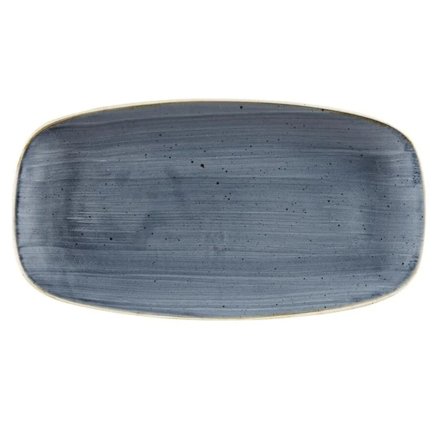 Churchill Servierplatte Stonecast Blau-violett Porzellan Rechteckig B 35.5 cm