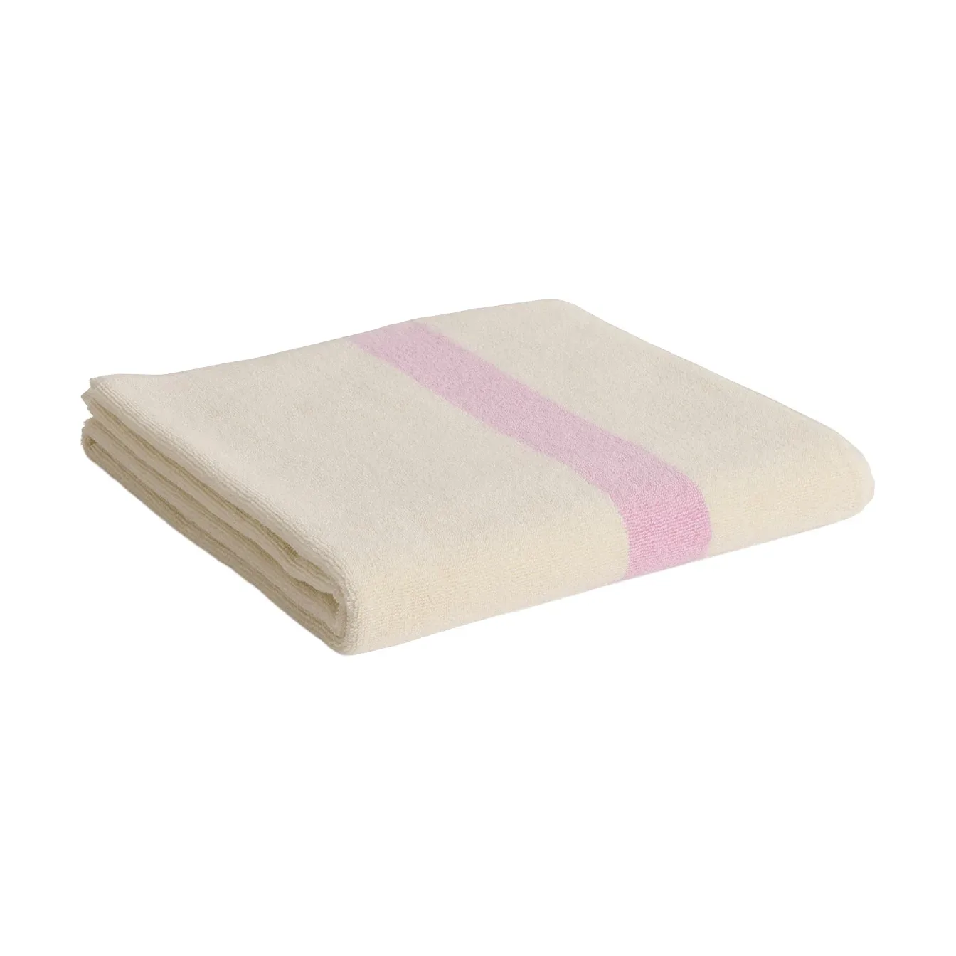 HAY Stripe Handtuch Cool pink, 70x140 cm