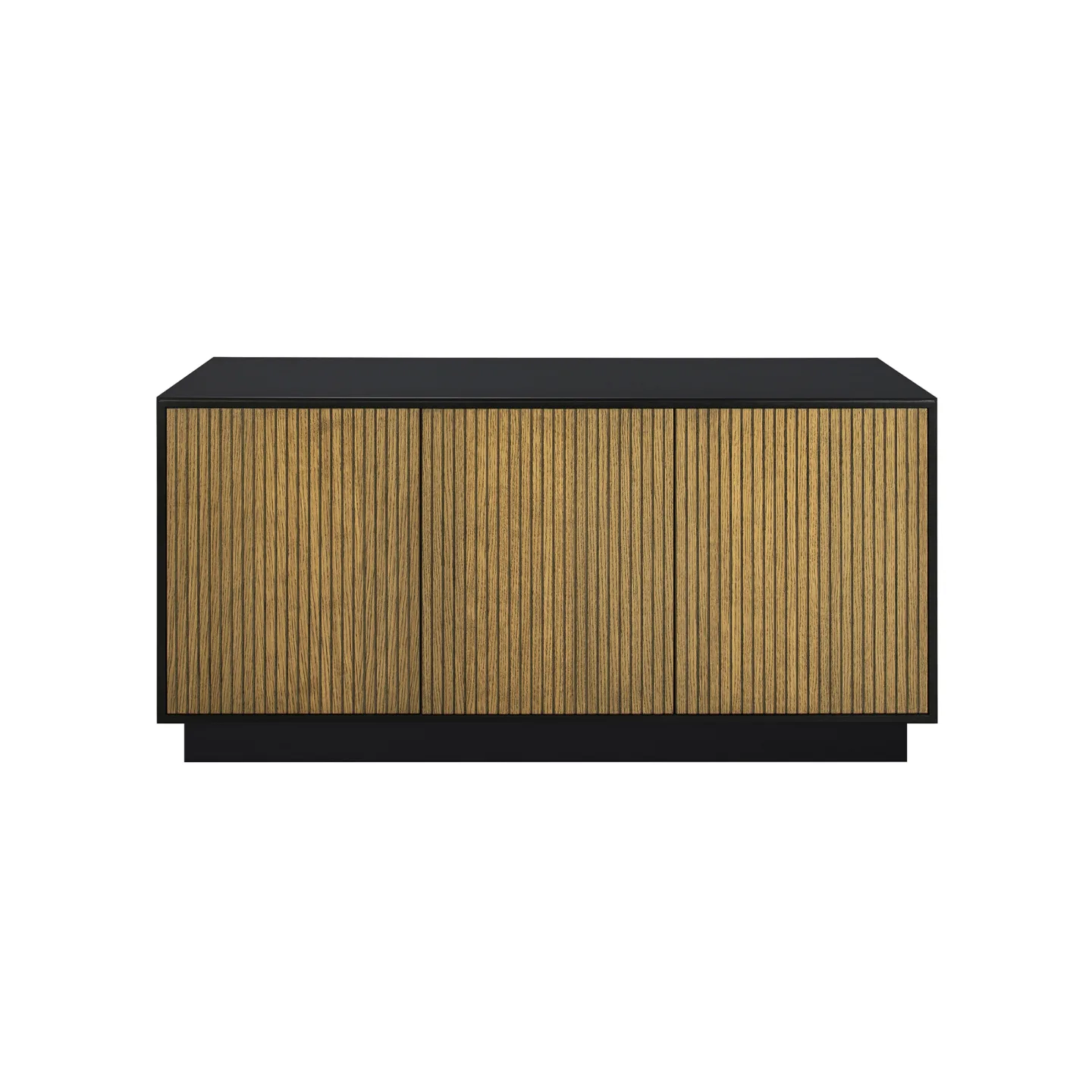 Englesson - Line Skänk 3 Dörrar Sockel 6613BW-B Burned Walnut / Black - Skänkar och sideboards - Trä